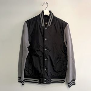 Mossimo Black and Grey Bomber Jacket